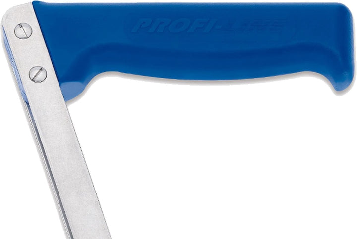 Giesser Profi Rippenlöser - Grifffarbe blau - Rippenzieher mit 2.0 cm Edelstahlklinge & 3 Ersatzklin