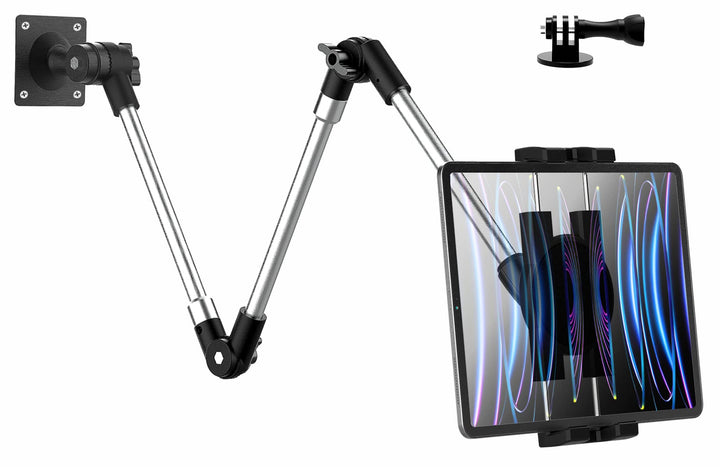 woleyi Langem Arm Tablet Wandhalterung Faltbarer, Multi Winkel Metall Wand Tablet Halterung schwenkb