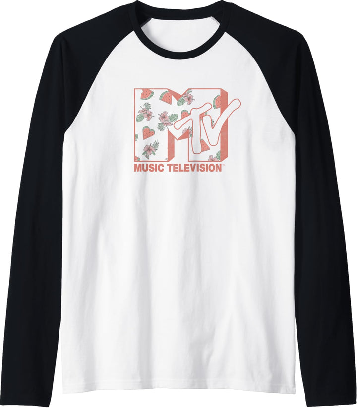MTV Logo Watermelon Slices Raglan