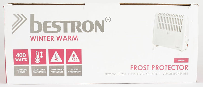 Bestron elektrischer Frostwächter, Frostschutzgerät mit variablen Thermostat und Abschaltautomatik,