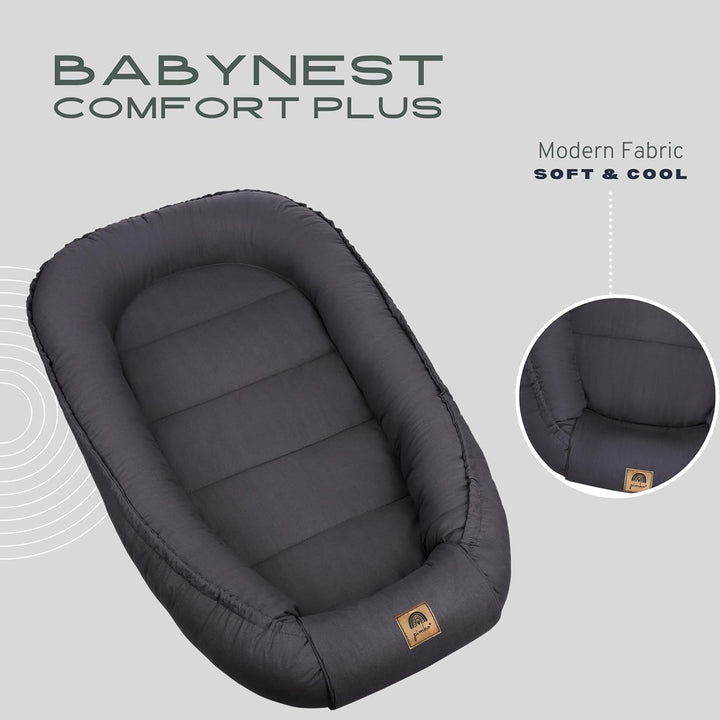 PIMKO Babynest Babynestchen für Baby Kuschelnest 2-seitig Babykokon für Säuglinge und Neugeborene Ba
