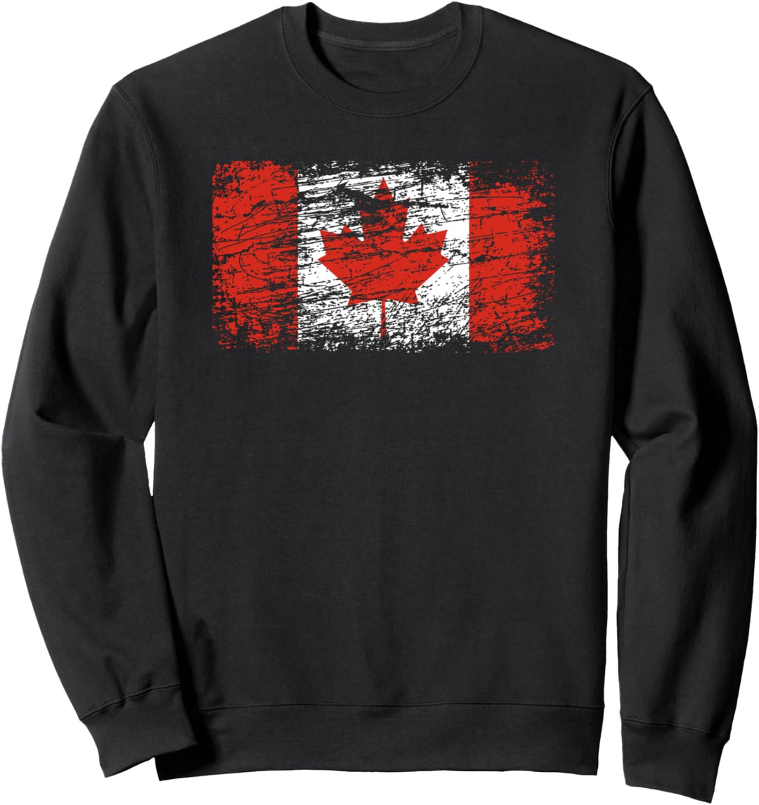 Vancouver Montreal QuEBEC mit Kanada-Flagge Sweatshirt