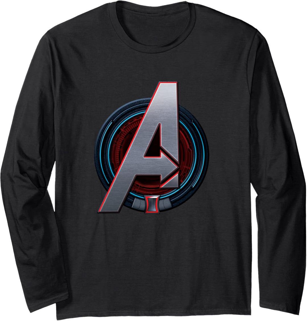 Marvel Black Widow Avengers A Logo Langarmshirt