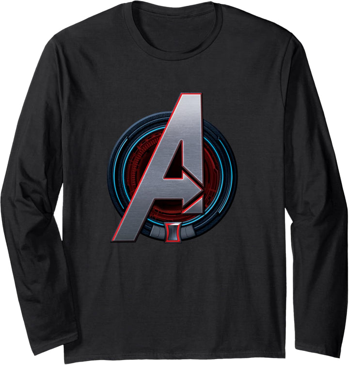 Marvel Black Widow Avengers A Logo Langarmshirt