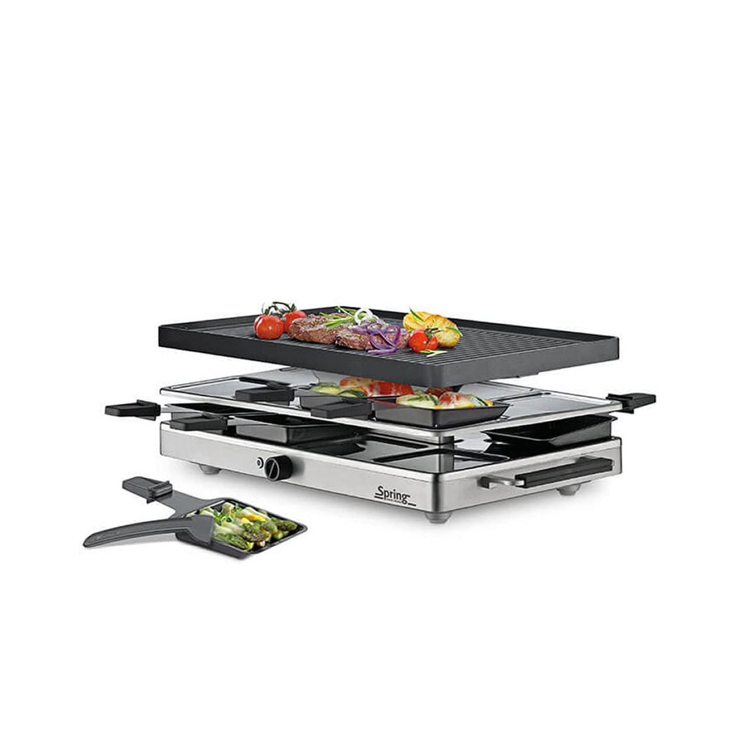 Spring Raclette mit Alugrillplatte-KP3267310001 Raclette mit Alugrillplatte schwarz one size, Raclet
