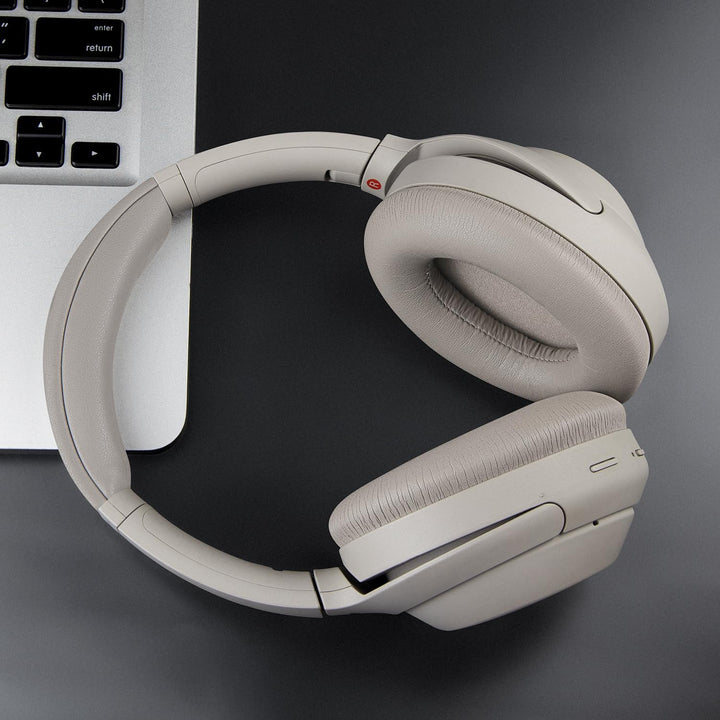 SOULWIT Ohrpolster Polster + Kopfband Stirnband Headband, Ersatz kit für Sony WH-1000XM4 (WH1000XM4)