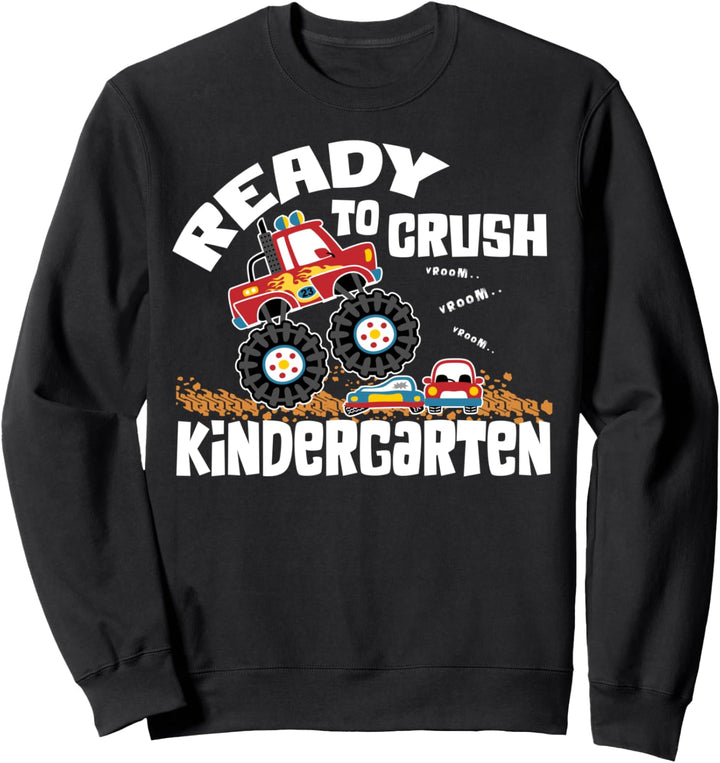 CRUSH Kindergarten Monster Truck Zurück zur Schule Student Boy Sweatshirt