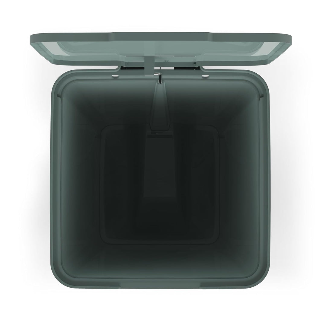 TATAY Smart 40L Mülleimer mit Pedal | Kompaktes und funktionales Design | Für Innen und Aussen | Für