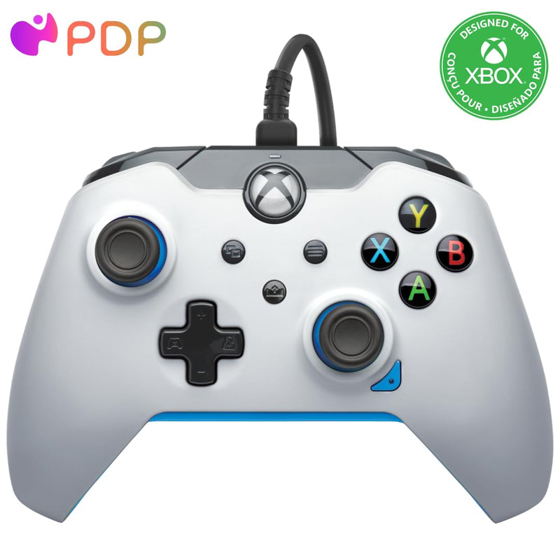 PDP verkabelt Controller Ion weiss für Xbox Series X|S, Gamepad, verkabelt Video Game Controller, Ga