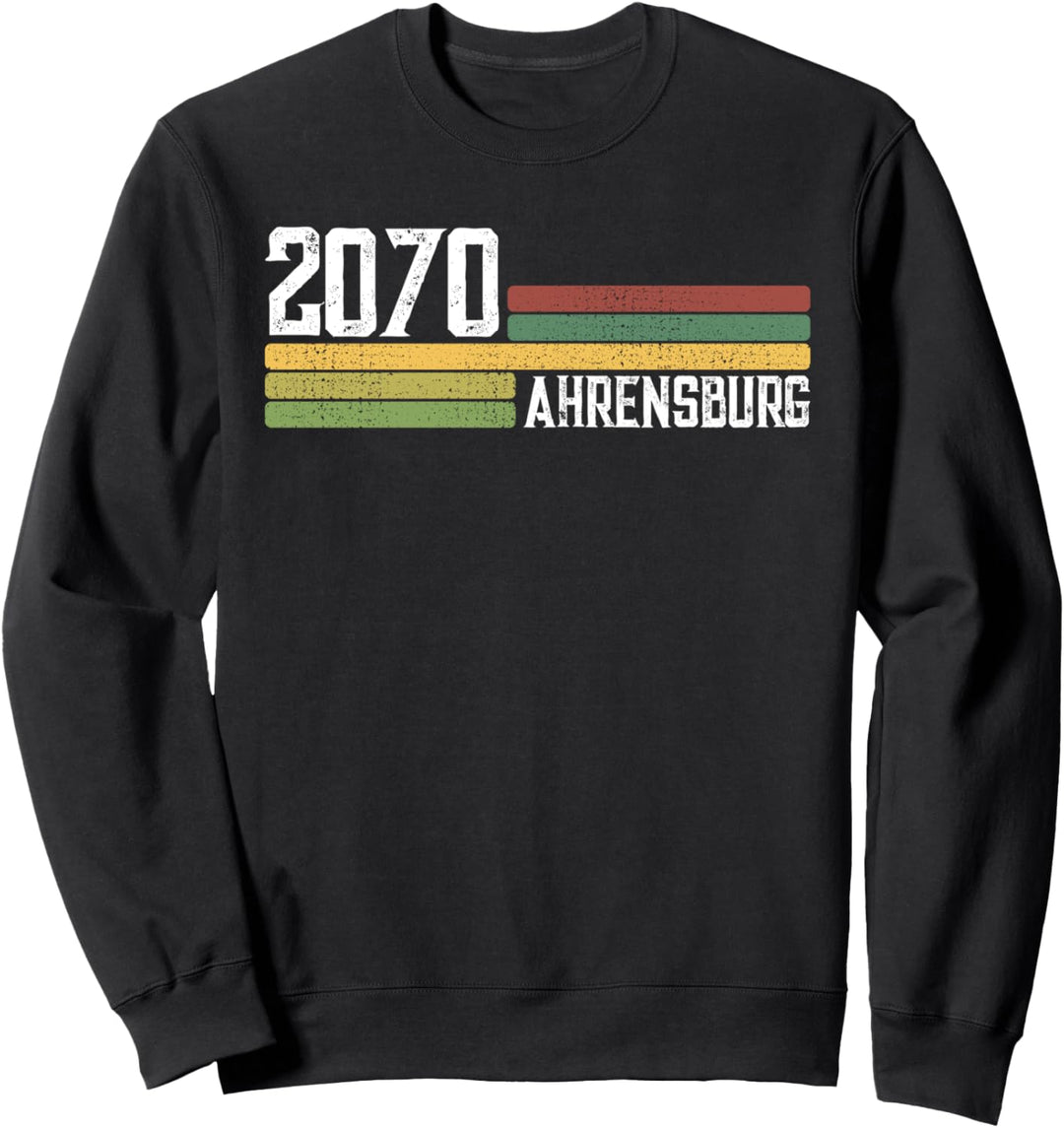 2070 Ahrensburg Retro Alte PLZ Vintage Schild Sweatshirt