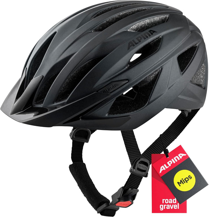 ALPINA DELFT MIPS - Sicherer, Leichter & Individuell Anpassbarer MIPS Fahrradhelm Mit Fliegennetz Fü