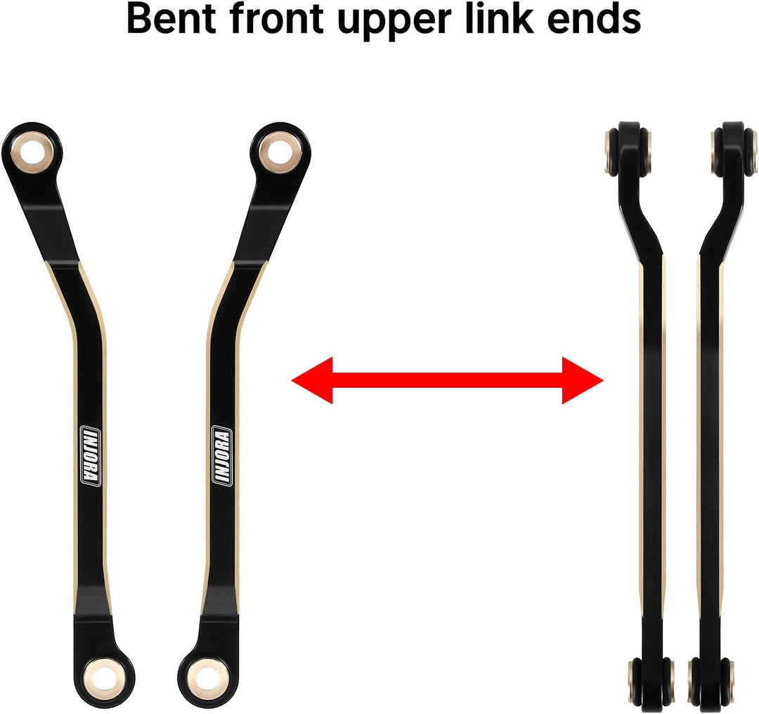 INJORA Schwarzbeschichtung Messing High Clearance Links Set für TRX4M High Trail K10 1/18 RC Crawler