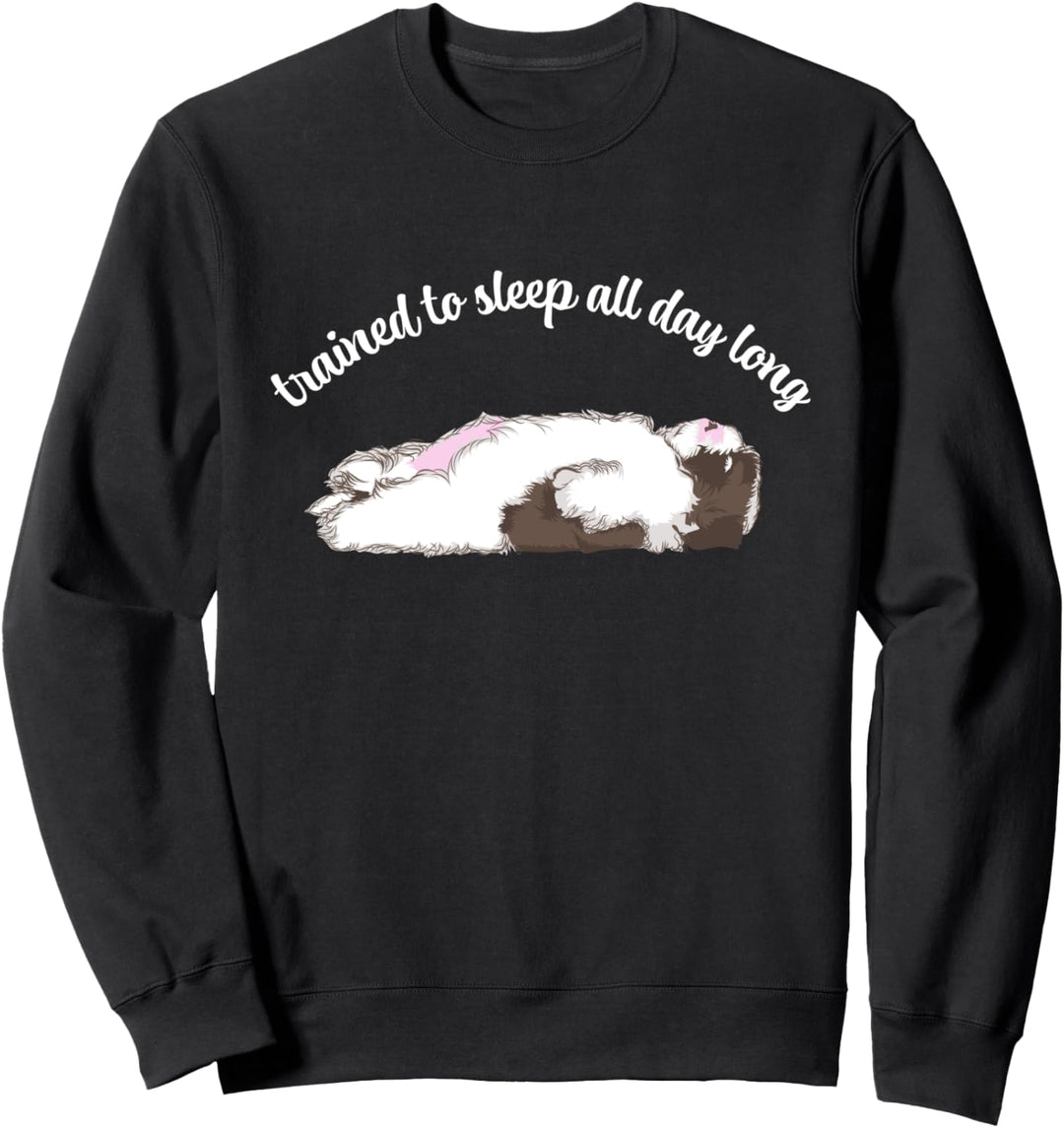 Hunde-Training Schlafender Hund TShirt Niedliche Faule Hunde Sweatshirt