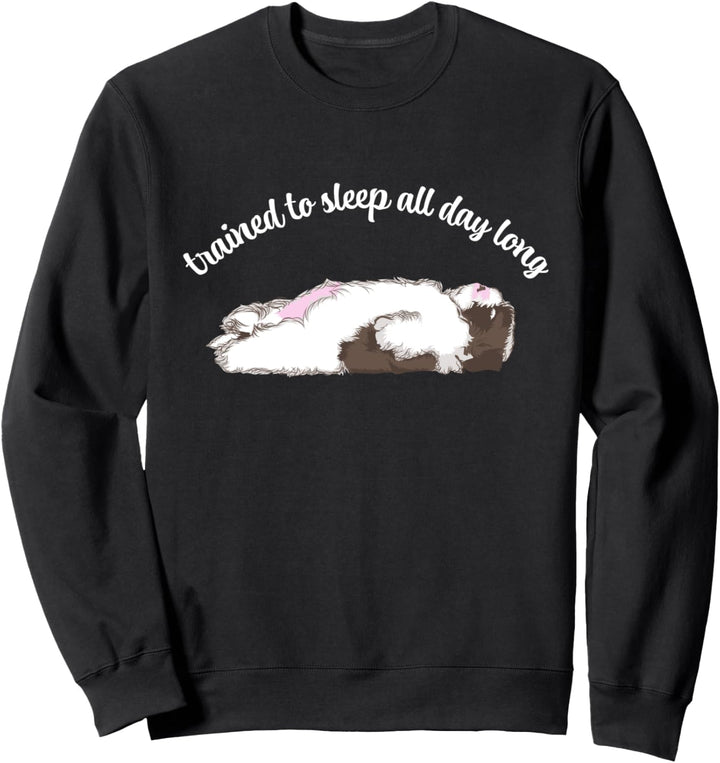 Hunde-Training Schlafender Hund TShirt Niedliche Faule Hunde Sweatshirt