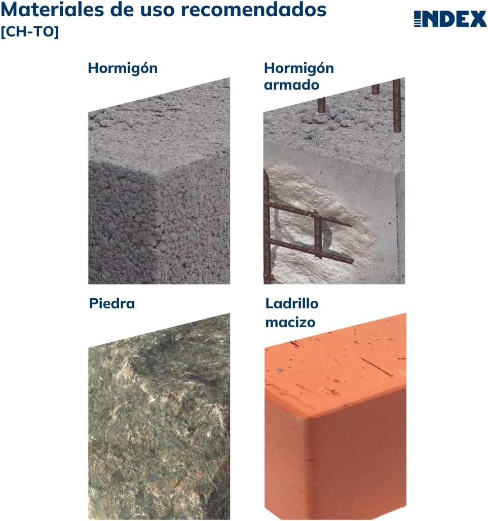 Index Fixing Systems ch-to – Pack von 200 Verankerungen antigiro für hohe Lasten (Beschichtung, verz