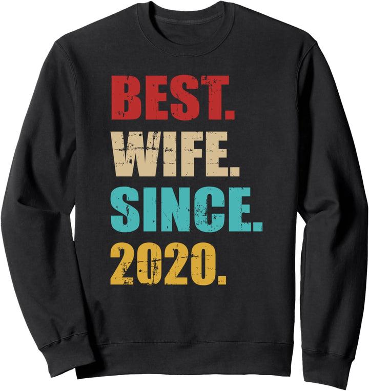 Beste Ehefrau seit 2020 2. Hochzeitstag Sweatshirt
