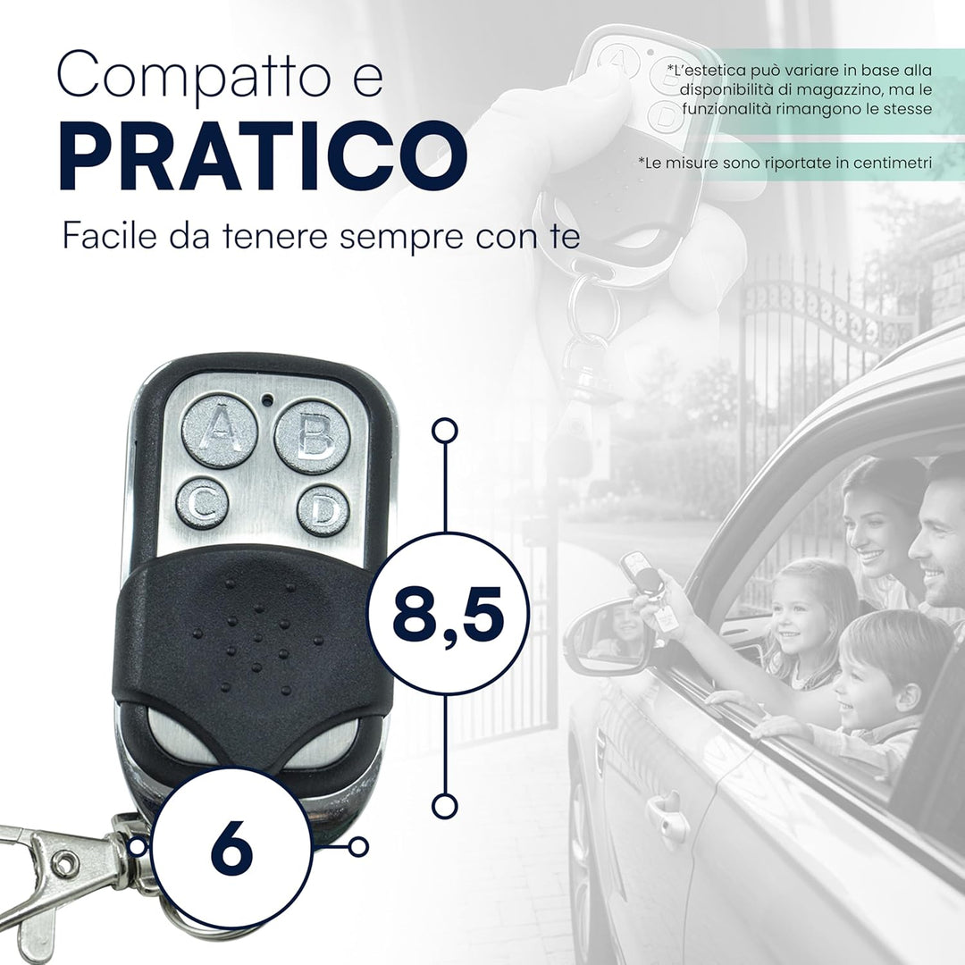 Tempo di Saldi Set mit 10 Universalfernbedienungen für automatisches Tor, Festcode, 433,92 MHz Frequ