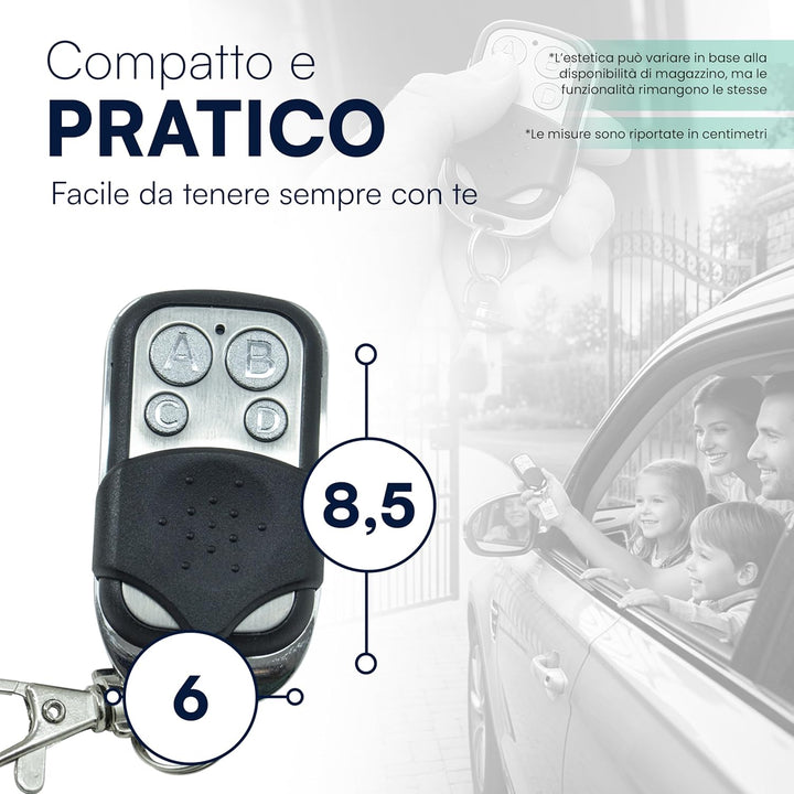 Tempo di Saldi Set mit 10 Universalfernbedienungen für automatisches Tor, Festcode, 433,92 MHz Frequ