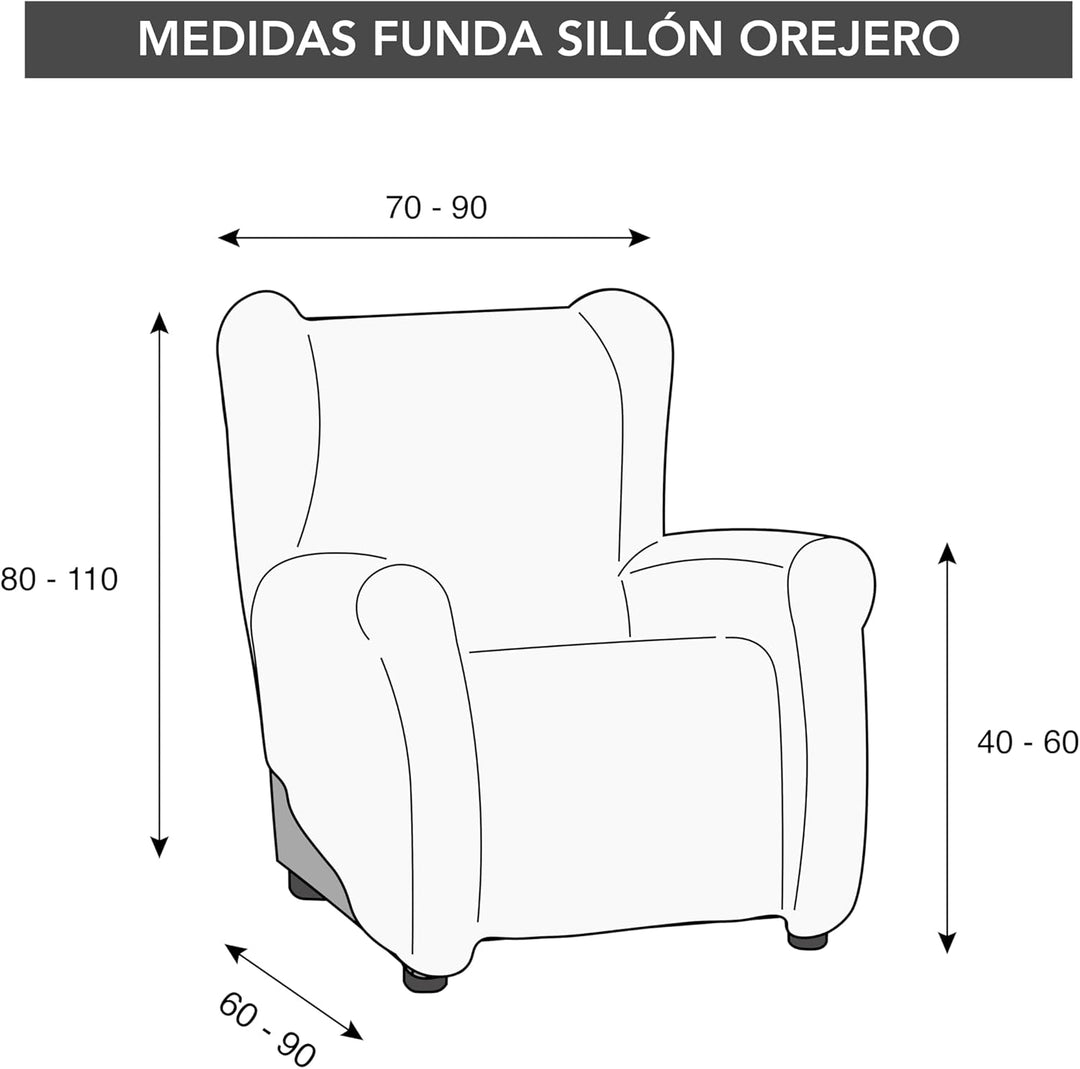 Martina Home Emilia Tasche Sillón Orejero, Stoff, Flaschengrün, 33 x 8 x 42 cm Elegantes Flaschengrü
