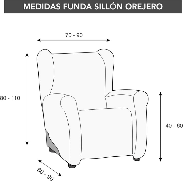 Martina Home Emilia Tasche Sillón Orejero, Stoff, Flaschengrün, 33 x 8 x 42 cm Elegantes Flaschengrü