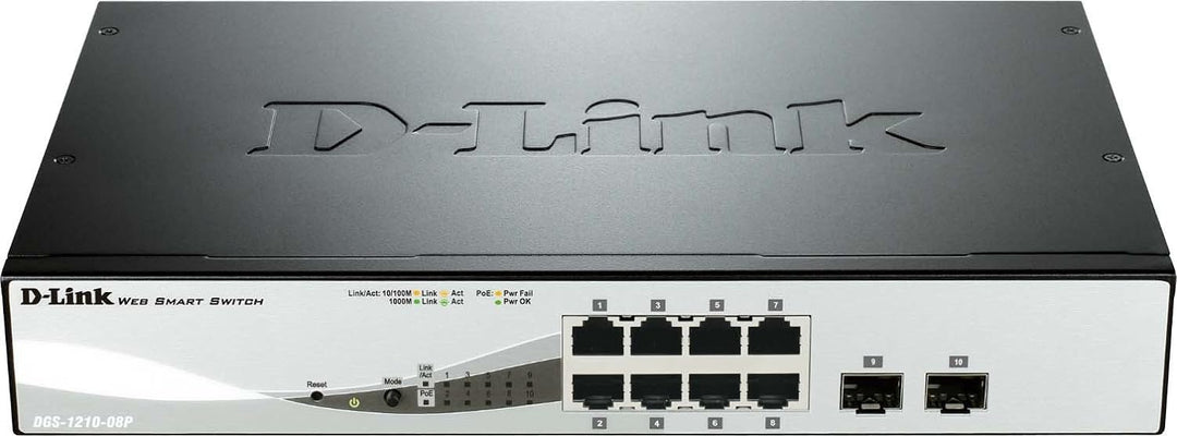 8-Port PoE Gigabit Switch DGS-1210-08P