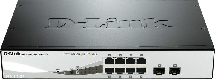 8-Port PoE Gigabit Switch DGS-1210-08P