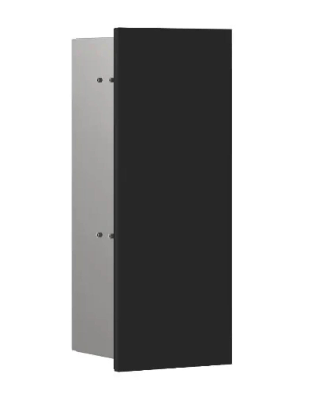 Emco Asis Pure Unterputz-Toilettenbürstengarnitur-Modul, Badezimmerschrank mit Toilettenbürste, Hoch