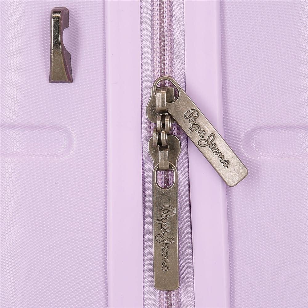 Pepe Jeans Accent ABS-Toilettenbeutel, Neceser Adaptable Con Bandolera Lila, Lila