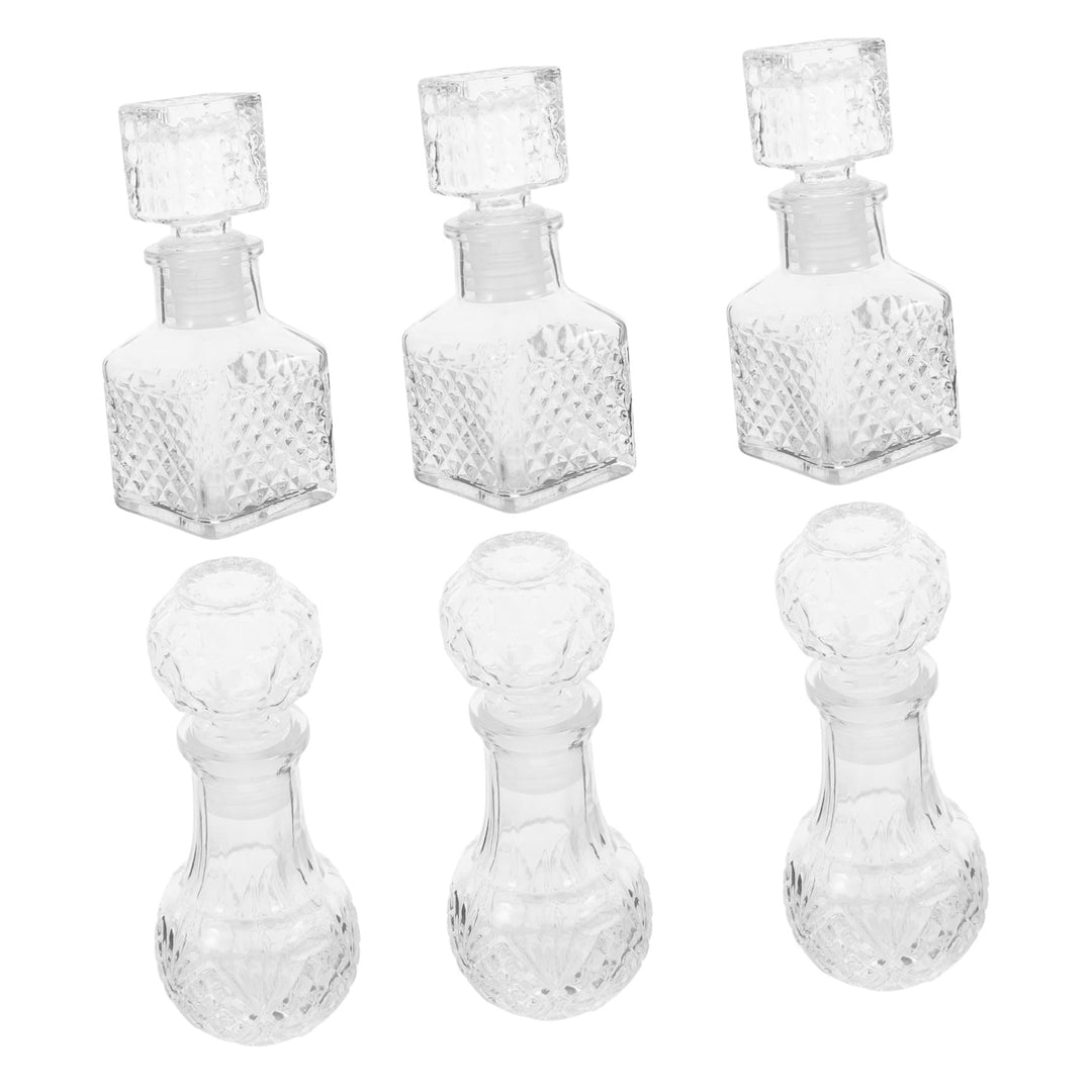 VICASKY 50 Ml 6 Stück Glas Probe Flaschenset Transparent Mit Versiegelung Praktisch Für Wein Und Whi
