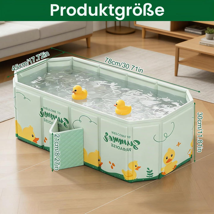 Faltbare Badewanne für Kinder, Tragbare Badewanne, Badewanne Kinder für 0-8 Jahre, Grosse Kleinkindb