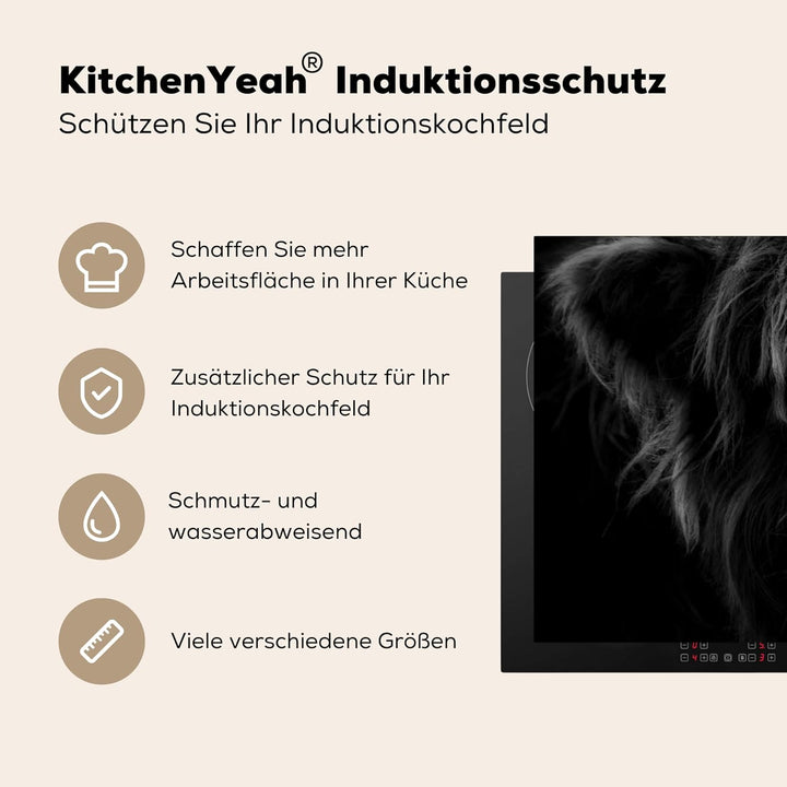 Herdabdeckplatte Einteilig Küche Herdabdeckung Induktionsfeld Ceranfeld Herdabdeckplatten Vinyl Matt