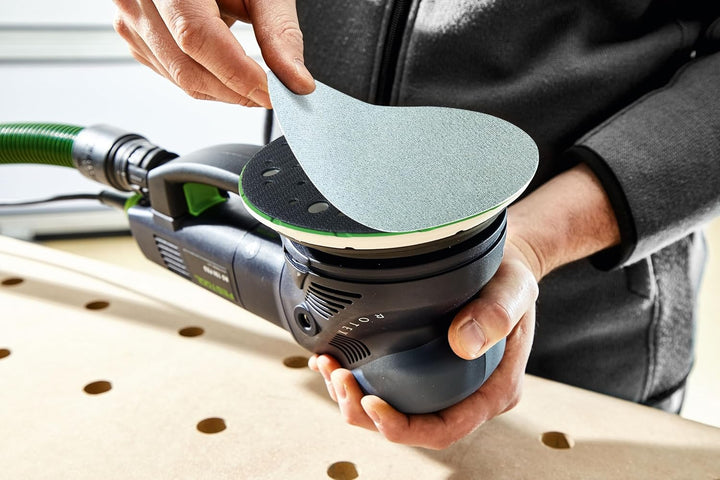festool 203319 Netzschleifmittel STF D225 P320 GR NET/25, Medium, 50 Stück, Schwarz, grün
