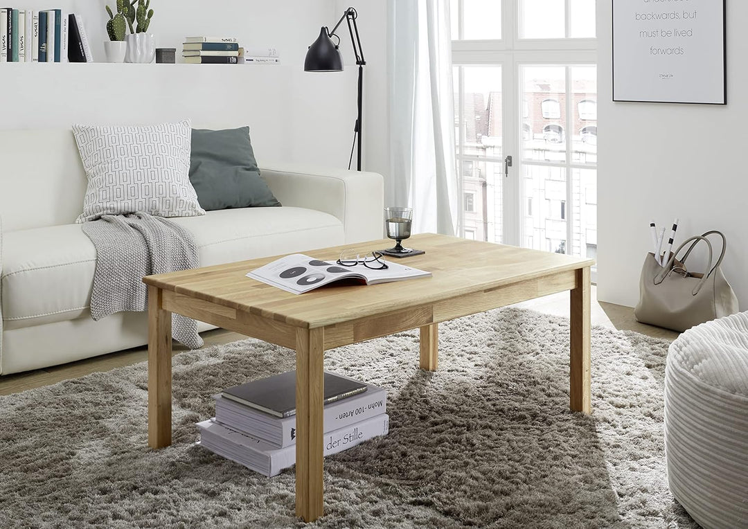 Robas Lund Alfons Couchtisch, Eiche, Braun, 105x65 cm, Eiche 105x65 cm
