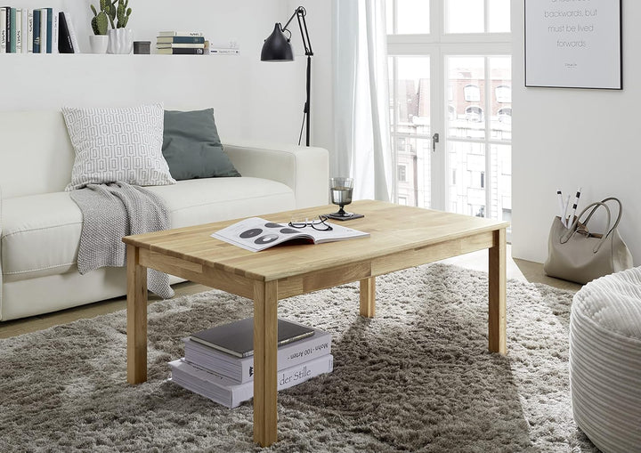 Robas Lund Alfons Couchtisch, Eiche, Braun, 105x65 cm, Eiche 105x65 cm