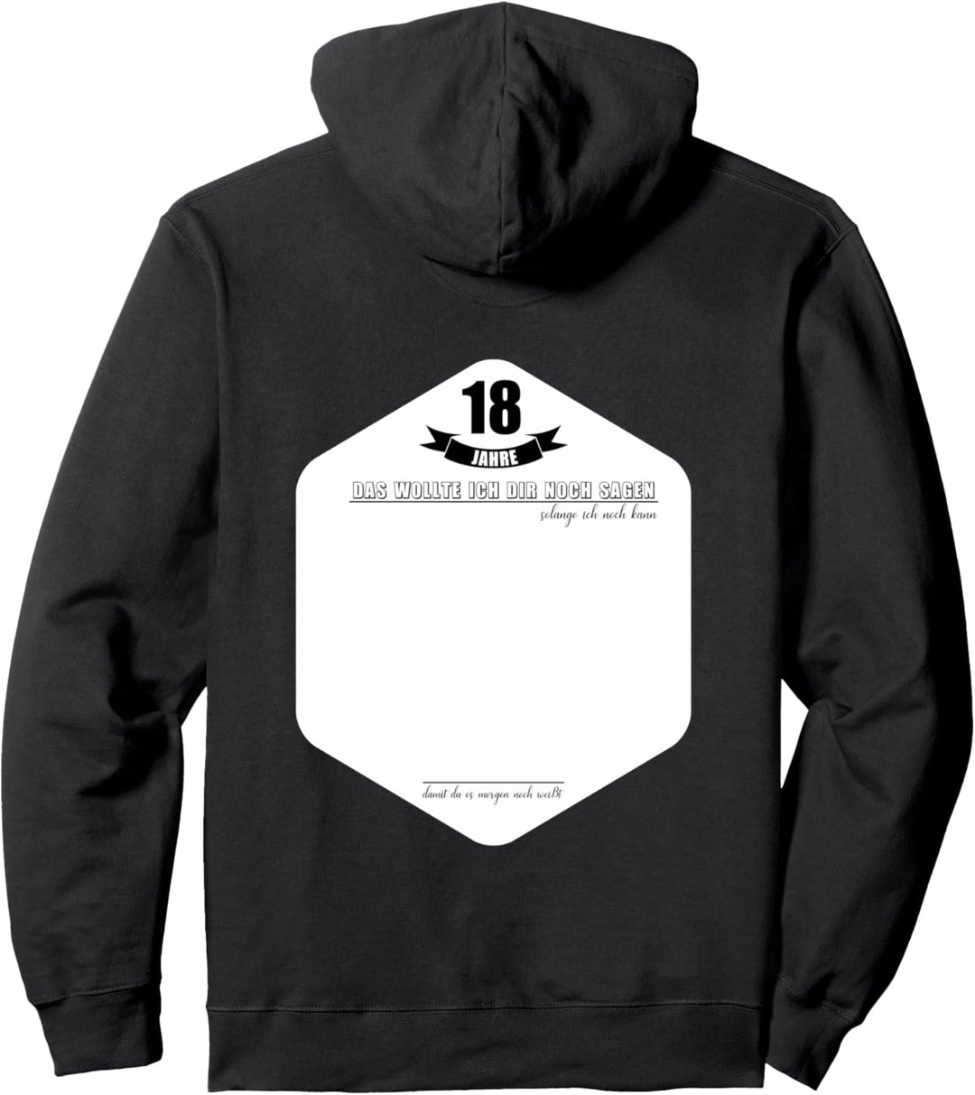 18 Jahre Geburtstag Party Lustiges 18 Geburtstag Gästebuch Pullover Hoodie