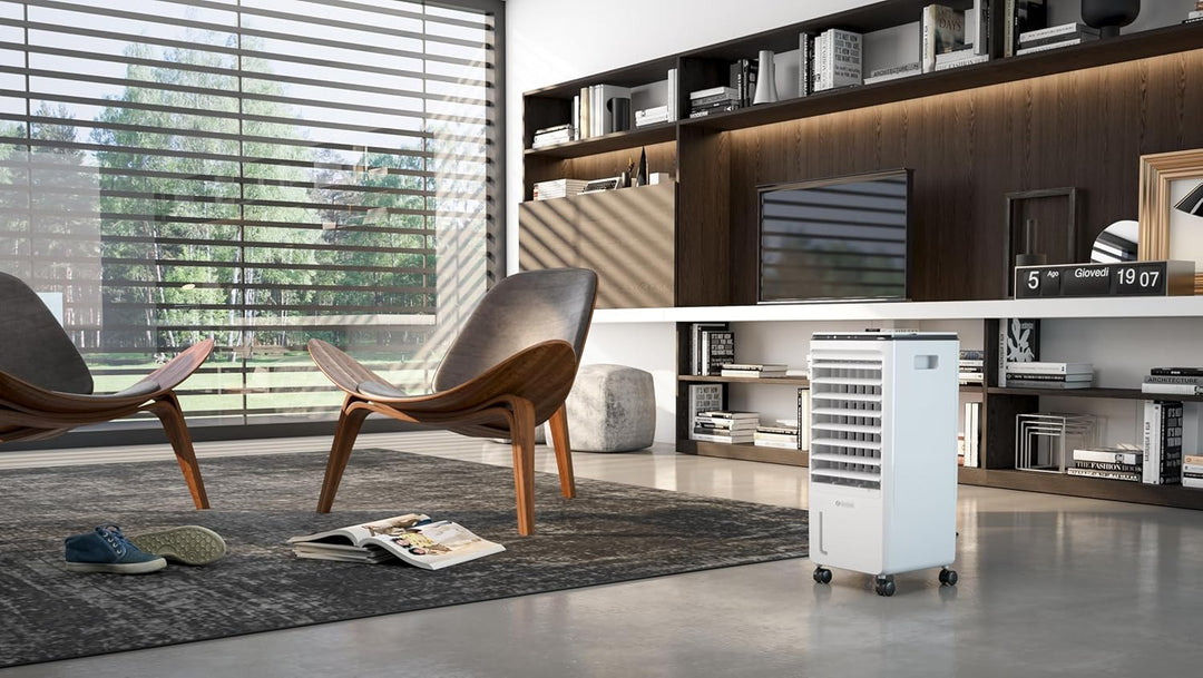 Olimpia Splendid, Peler 7T Verdunstungskühler, 7 Liter, Luftreiniger, Kühlung, Belüftung, Touchscree