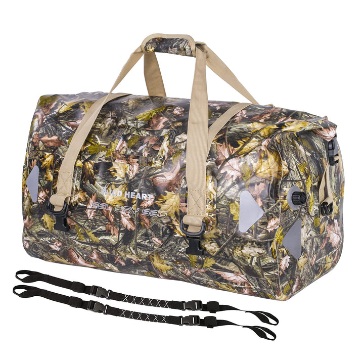 WILD HEART wasserdichte Reisetasche, 40 l 66 l, 100 l, mit verschweissten Nähten, Schultergurten, Ne