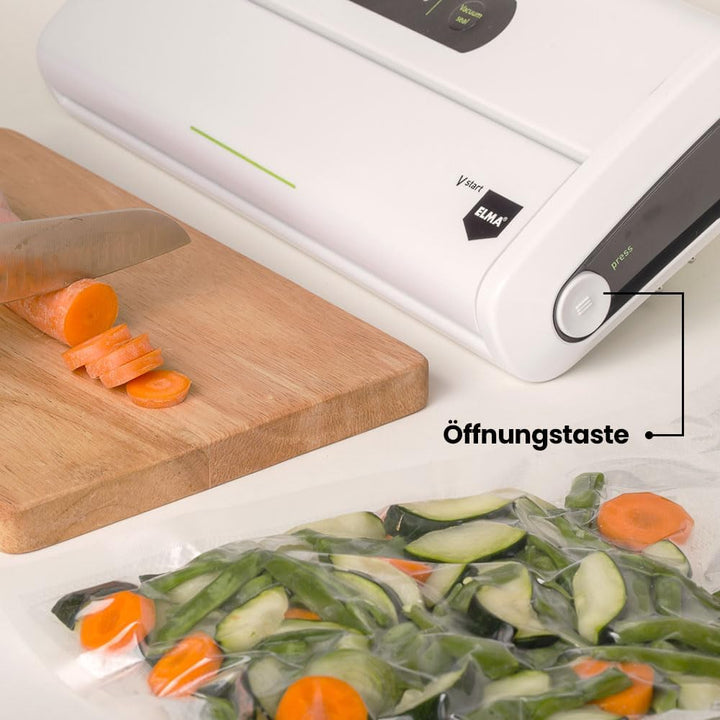 ELMA V Start Vakuumiergerät | Kompakte, automatische Vakuumverpackungsmaschine mit 30 cm Schweisslei