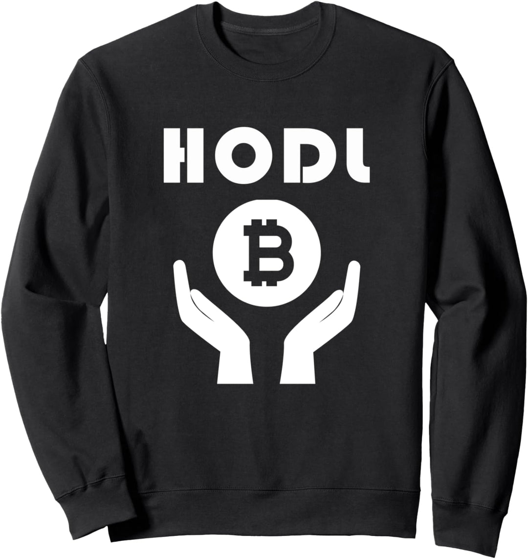 Hodl Bitcoin Hände Halten Kryptowährung Traden Krypto BTC Sweatshirt