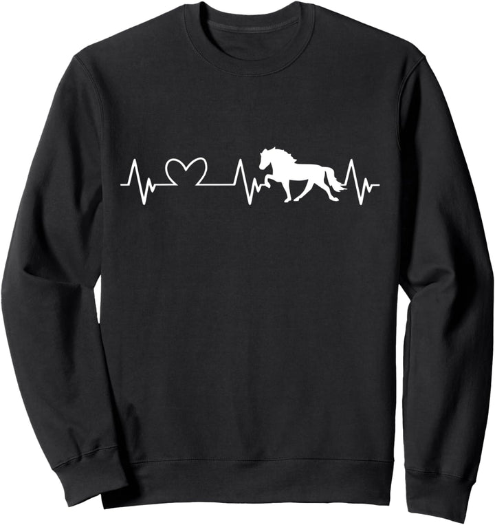 Tölt Herzschlag Islandpferd Evolution Pferd Isländer Pferde Sweatshirt
