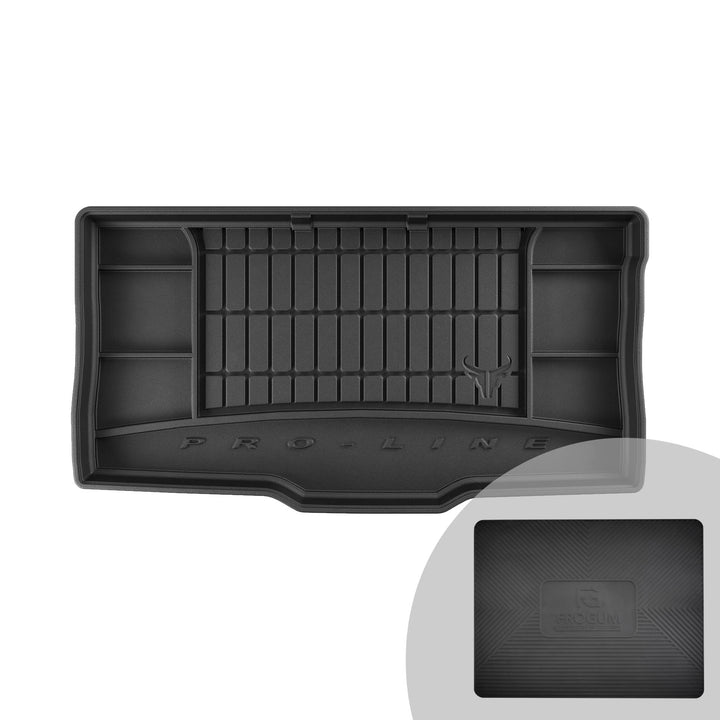 FROGUM ProLine 3D Gummimatte Exklusive Auto Kofferraummatte Kofferraumwanne für FIAT Panda III ab 20
