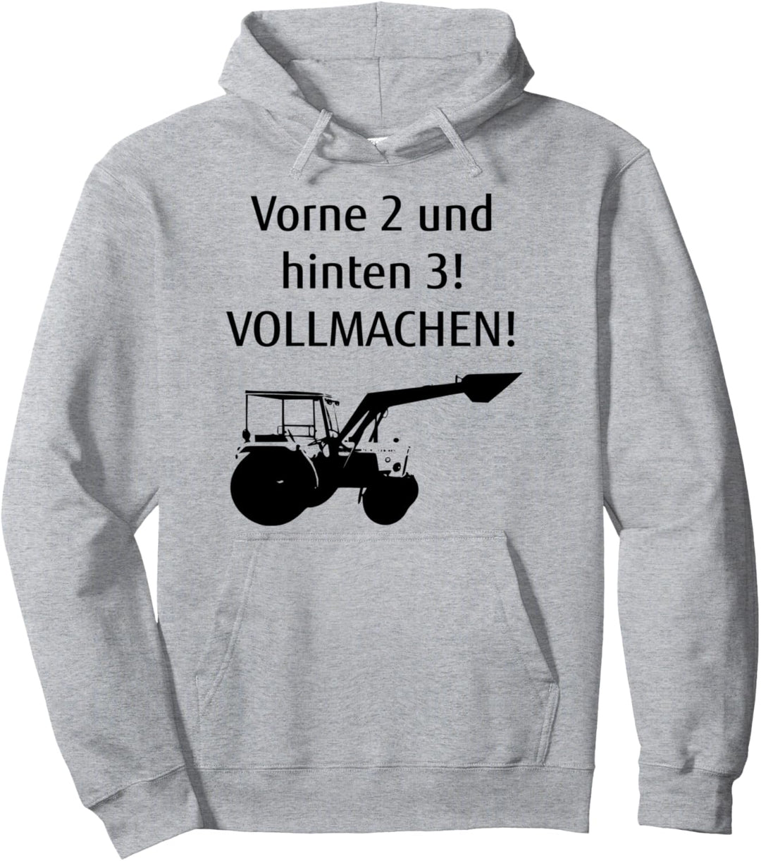Vorne 2 und hinten 3! Vollmachen! Bauer Hermann Pullover Hoodie