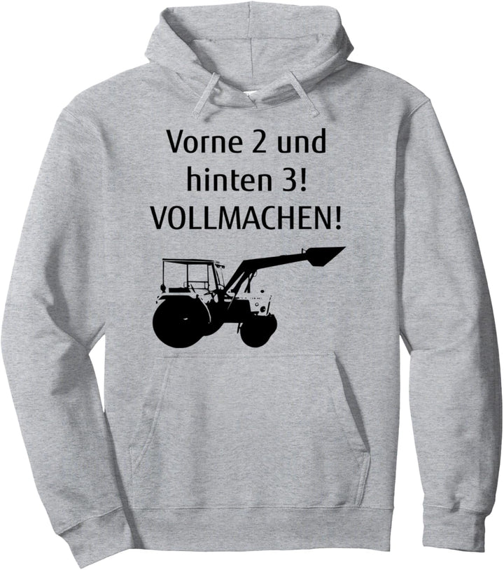 Vorne 2 und hinten 3! Vollmachen! Bauer Hermann Pullover Hoodie