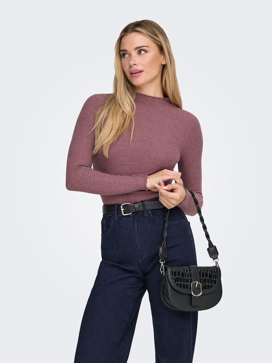 ONLY Female Top ONLEMMA Top | Top XS Rose Brown/Detail:melange, XS Rose Brown/Detail:melange