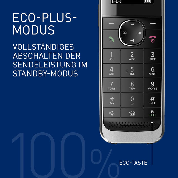 Panasonic KX-TGJ320GB Schnurlostelefon mit Anrufbeantworter, Freisprecheinrichtung, Farb-LCD, DECT-S