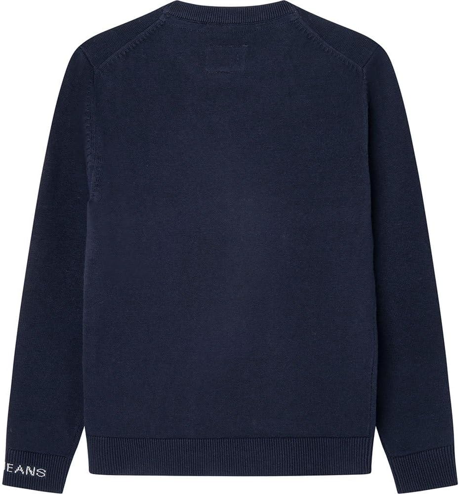 Pepe Jeans Jungen Tottenham Crew Pullover Sweater, Blue (Dulwich)