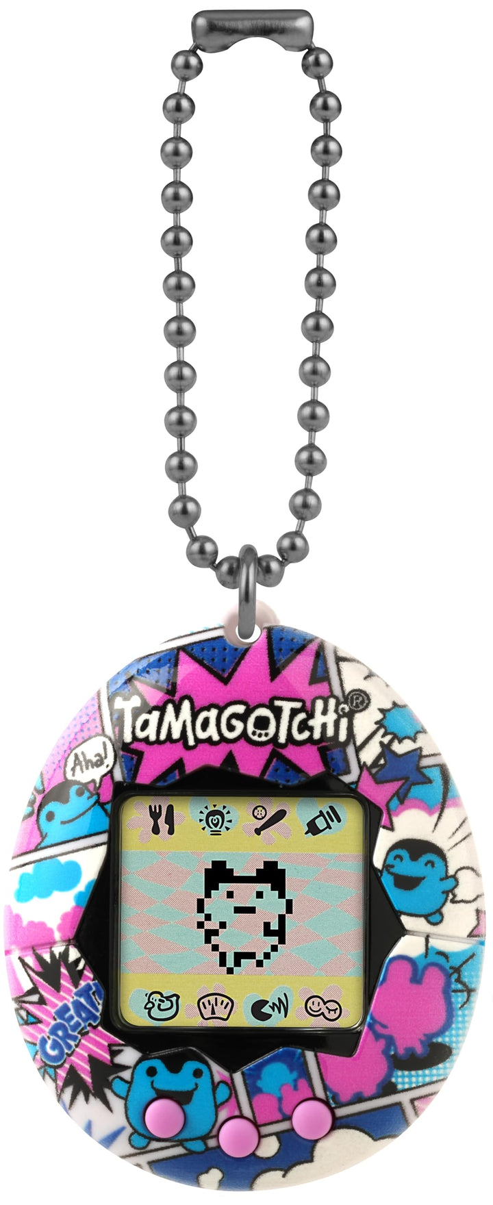 Tamagotchi Bandai Virtuelles Haustier Original Ginjirotchi Comic Book, Mehrfarbig 42982, elektronisc