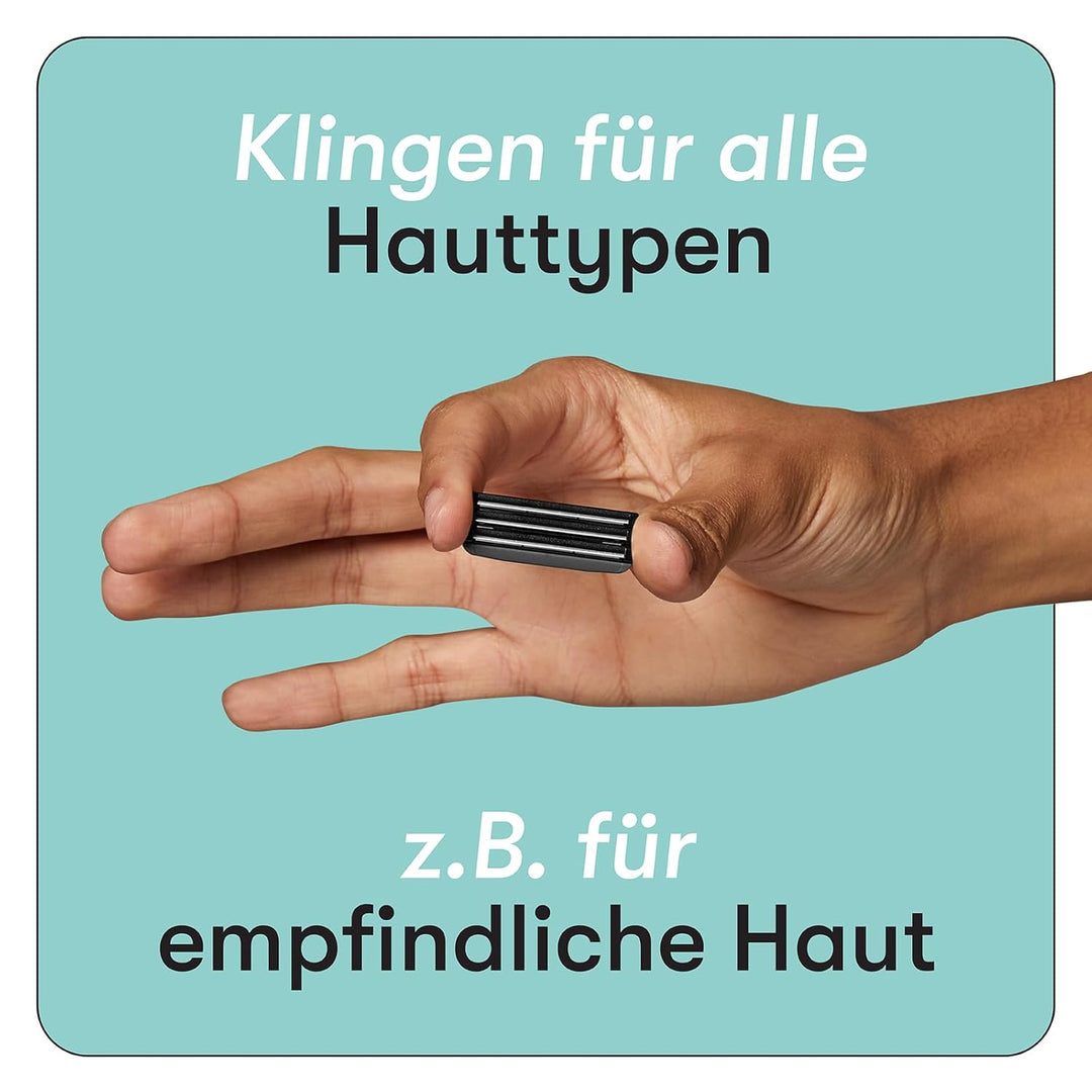 Boldking Rasierklingen 8 Stück Sensitiv - Rasierklinge Multipack für sensible Haut - Rasierklingen H