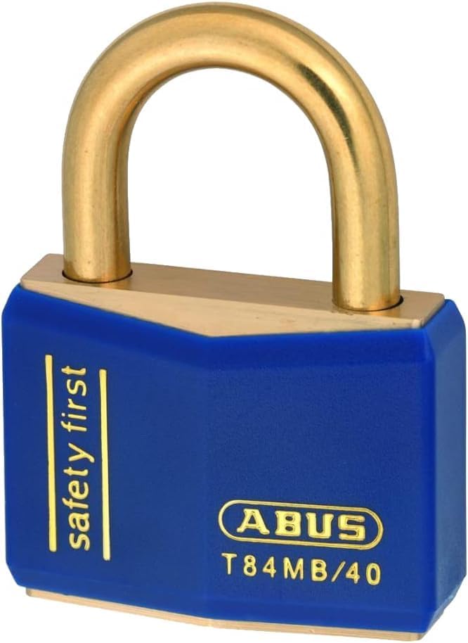 Abus - T84MB/40 40mm Blue Safety First Rostfreie Vorhängeschloss - ABUT8440BLU Blau 40mm Verschieden