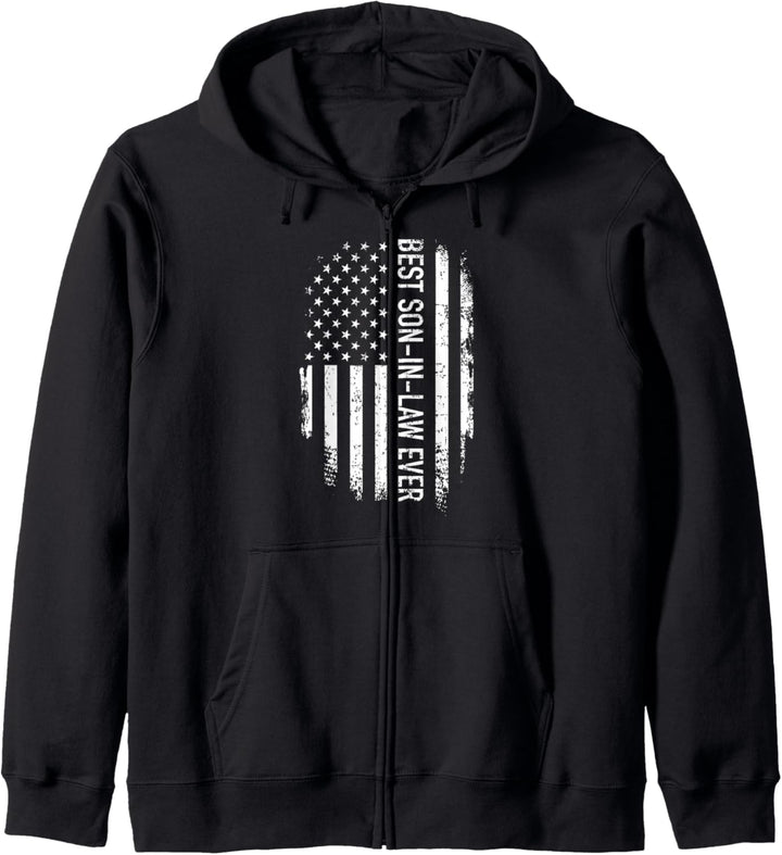 Bester Schwiegersohn der Welt USA Fahne Flagge Kapuzenjacke